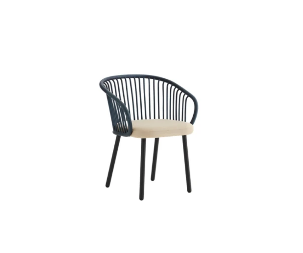 High end Huma Dining Armchair with Metal Legs by Expormim Casa Design