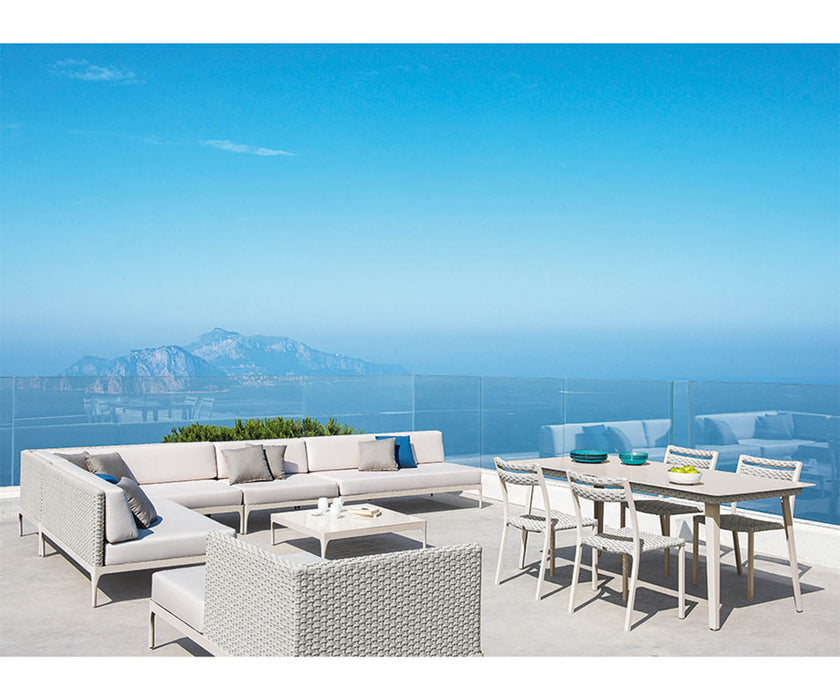 High end Infinity Rectangular Dining Table by Ethimo Casa Design