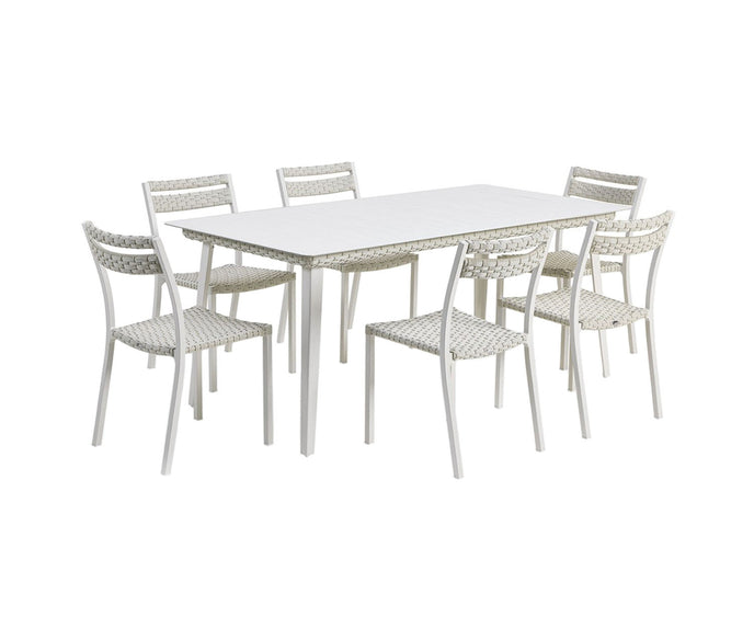 High end Infinity Rectangular Dining Table by Ethimo Casa Design