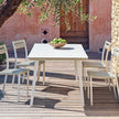 High end Infinity Rectangular Dining Table by Ethimo Casa Design