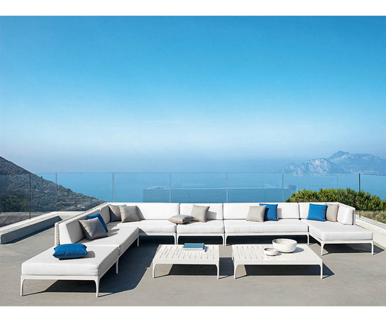 High end Infinity Square Coffee Table by Ethimo Casa Design
