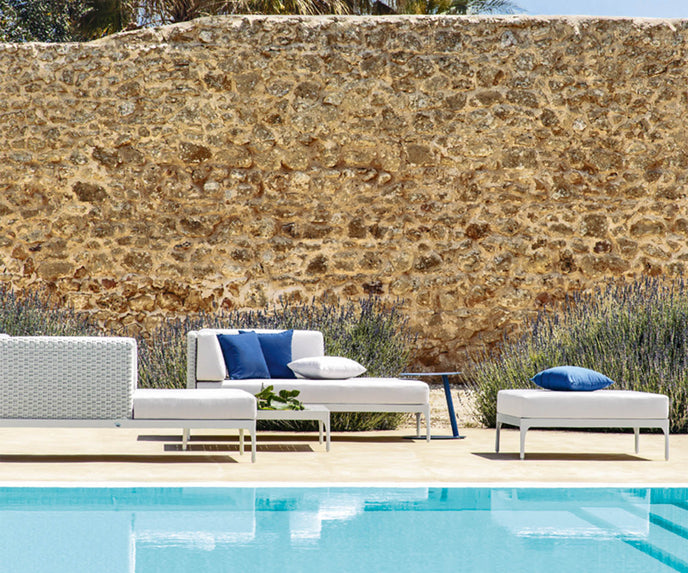 High end Infinity Square Coffee Table by Ethimo Casa Design