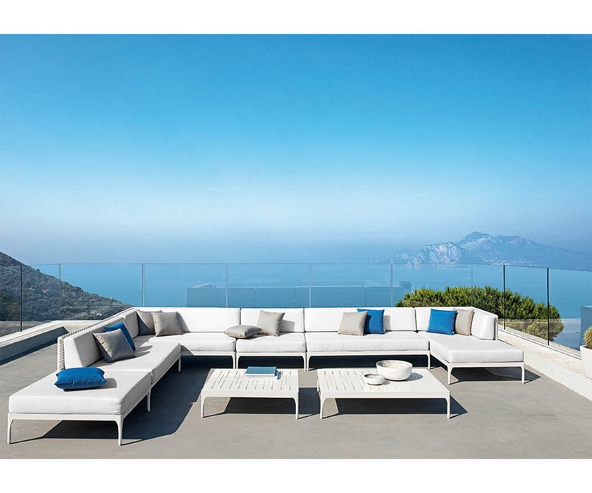 High end Ethimo Infinity Rectangular Coffee Table by Ethimo Casa Design