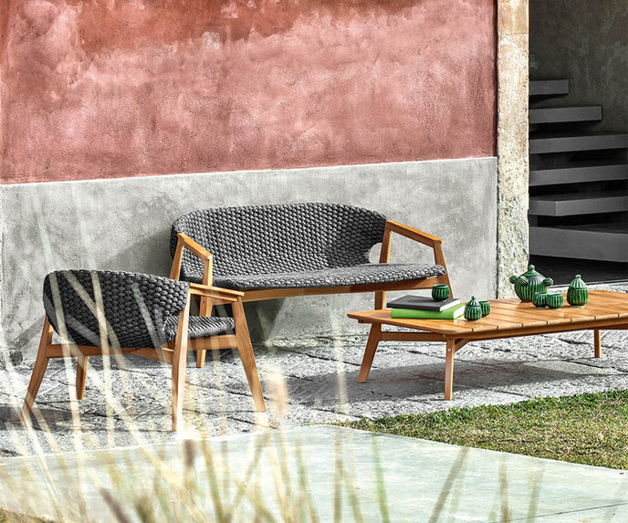 High end Knit Lounge Chair by Ethimo Casa Design