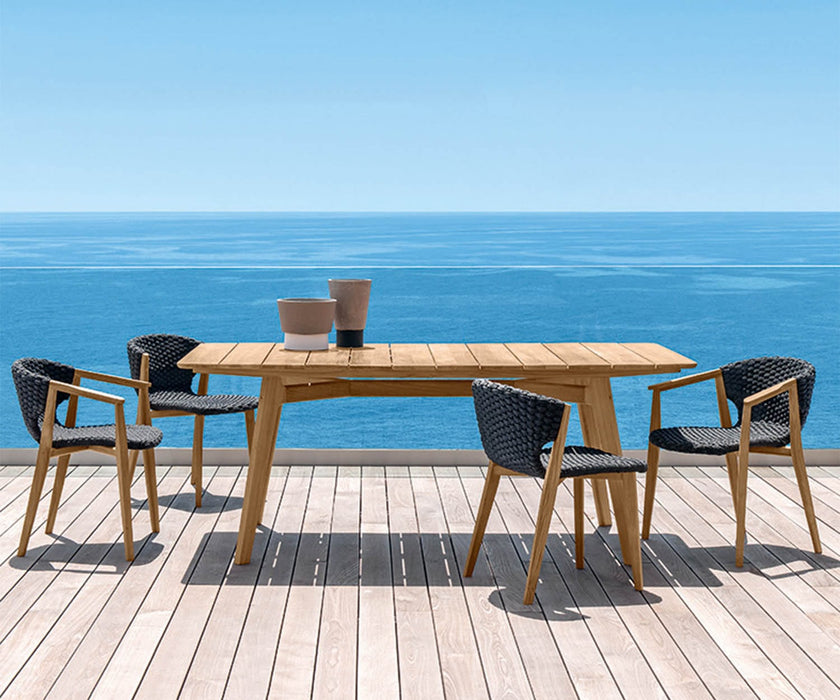 High end Knit Dining Armchair by Ethimo Casa Design