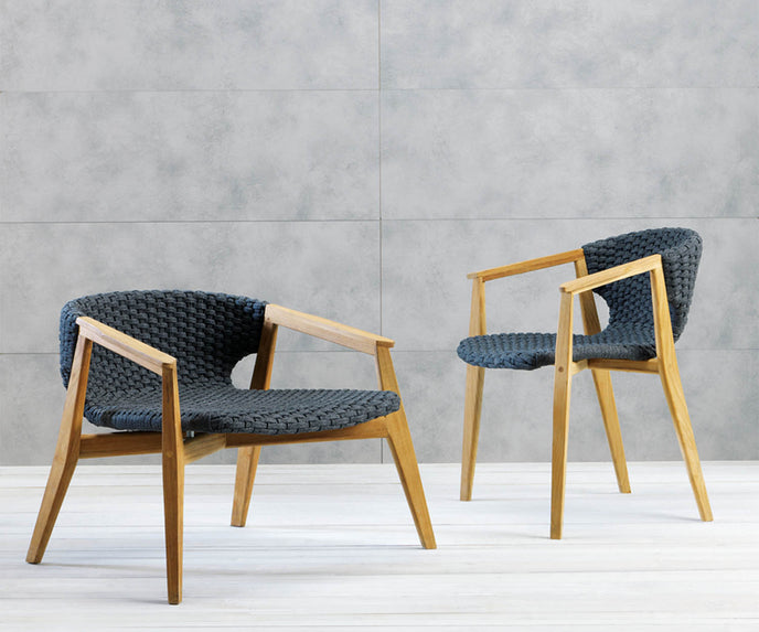 High end Knit Dining Armchair by Ethimo Casa Design