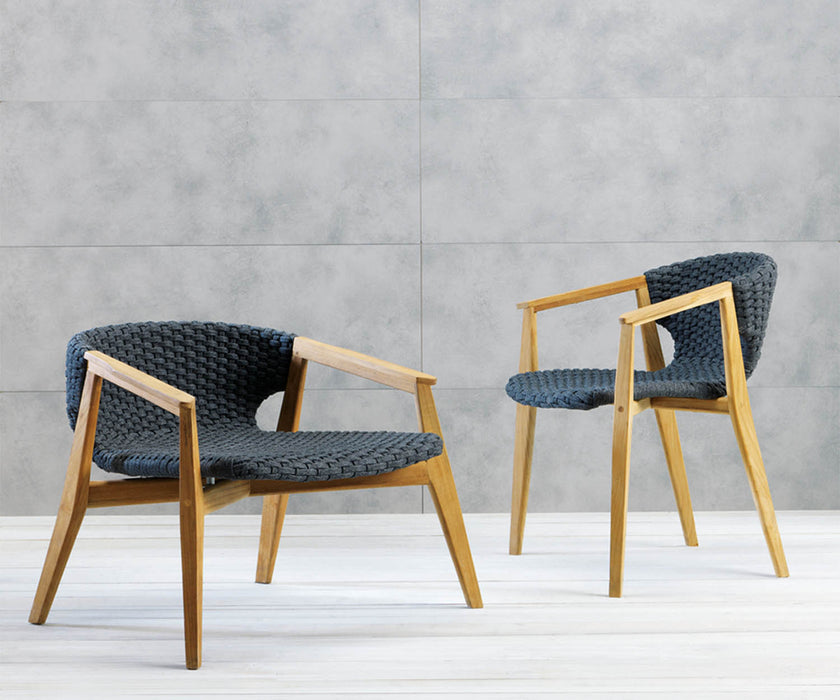 High end Knit Dining Armchair by Ethimo Casa Design