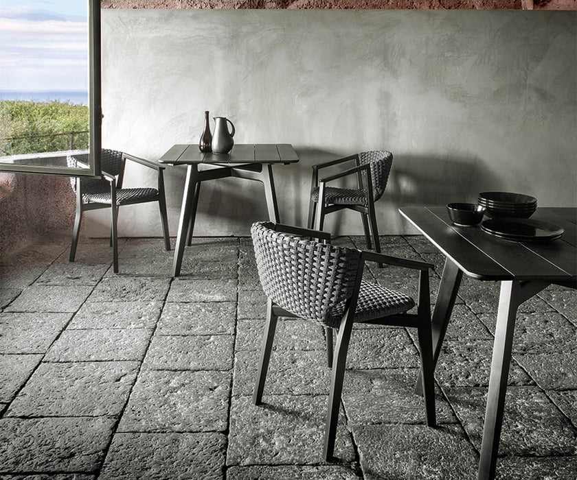 High end Knit Dining Armchair by Ethimo Casa Design