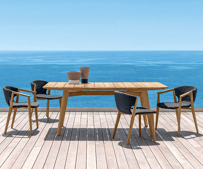 High end Knit Dining Chair by Ethimo Casa Design
