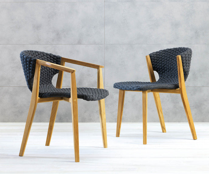 High end Knit Dining Chair by Ethimo Casa Design