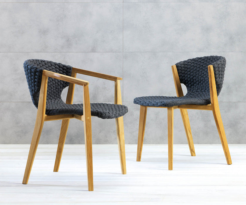 High end Knit Dining Chair by Ethimo Casa Design