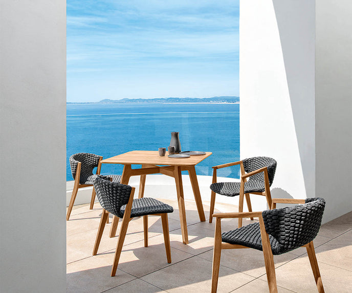 High end Knit Dining Chair by Ethimo Casa Design