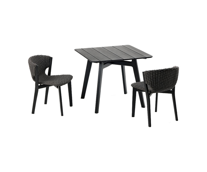 High end Knit Square Dining Table by Ethimo Casa Design