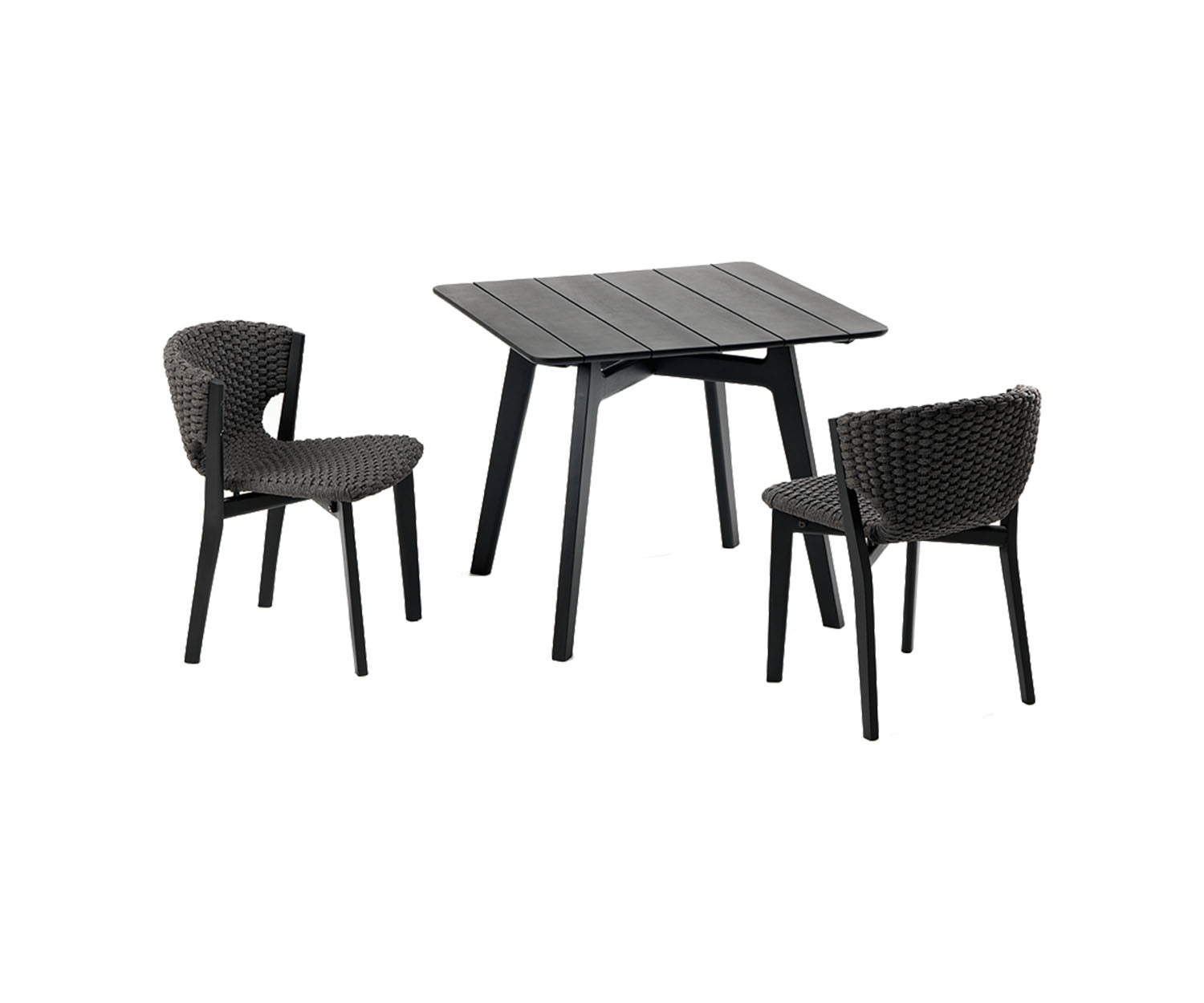 High end Knit Square Dining Table by Ethimo Casa Design