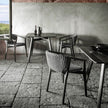 High end Knit Square Dining Table by Ethimo Casa Design