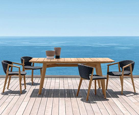 High end Knit Dining Table by Ethimo Casa Design
