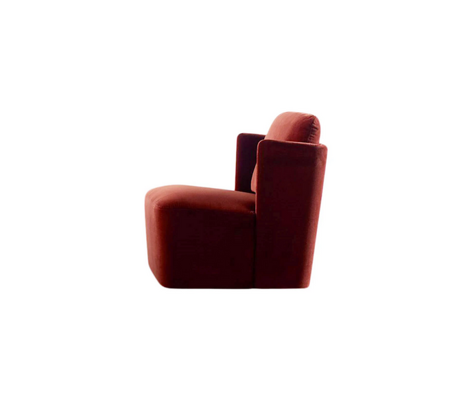 High End Keeton Fit Red Armchair by Meridiani Casa Design Group