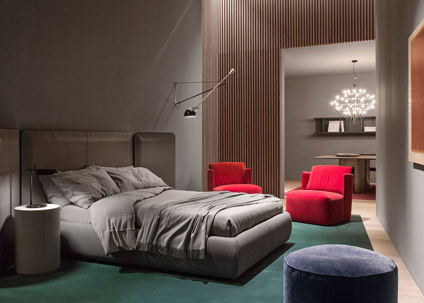 High End Keeton Fit Red Armchair by Meridiani Casa Design Group