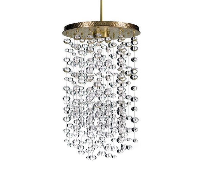 High end H2O Large Tall Chandelier by Zia Priven Casa Design