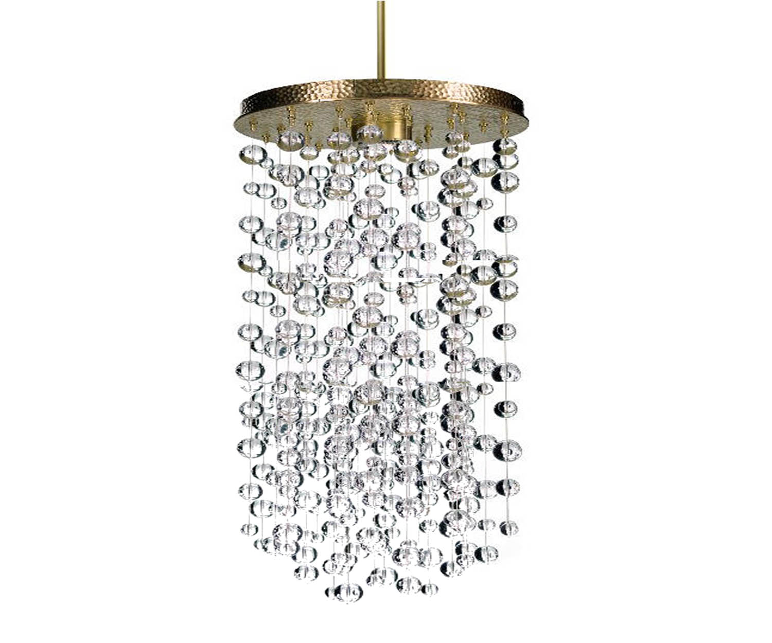 High end H2O Large Tall Chandelier by Zia Priven Casa Design
