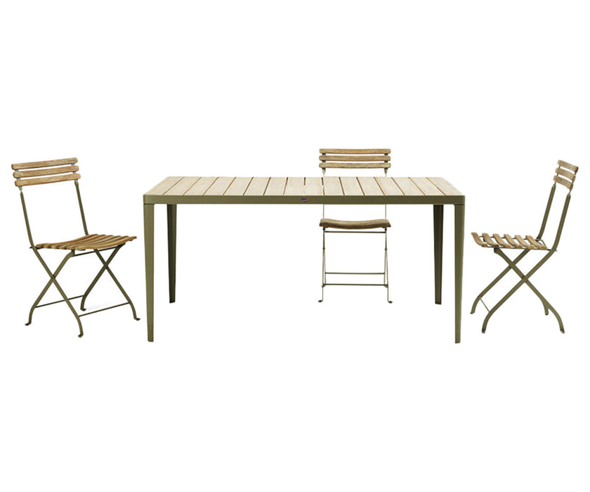 High end Laren Folding Dining Chair by Ethimo Casa Design