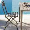 High end Laren Folding Dining Chair by Ethimo Casa Design