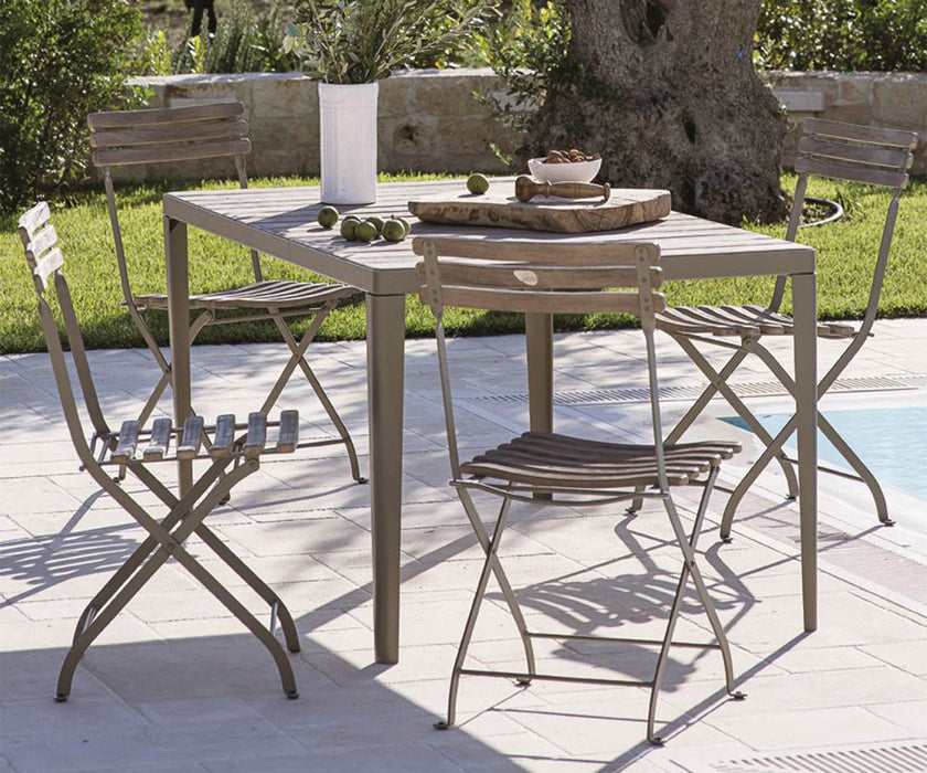 High end Laren Folding Dining Chair by Ethimo Casa Design