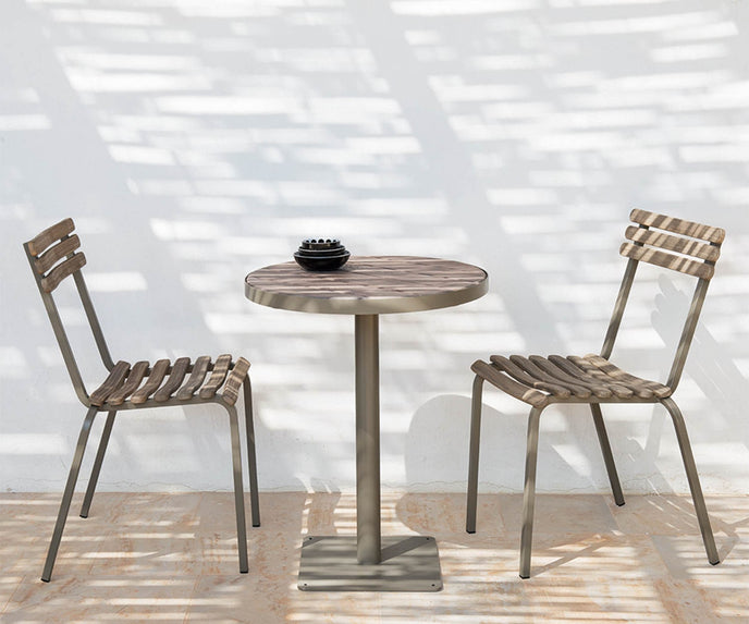 High end Laren Stacking Dining Chair by Ethimo Casa Design