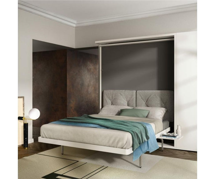 High end LGM Wall Bed With Bookshelf And Desk by Clei Casa Design