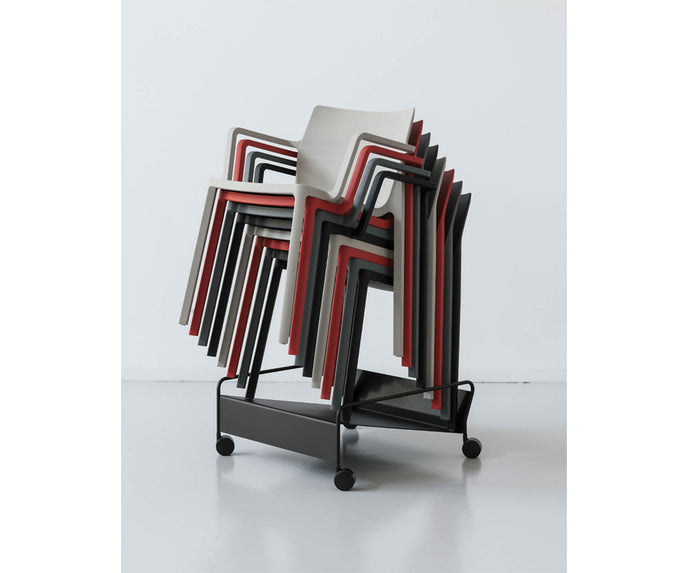 High end LP Stackable Dining Armchair by Kristalia Casa Design