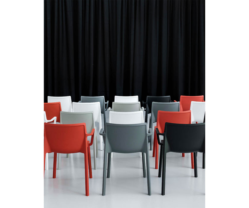 High end LP Stackable Dining Armchair by Kristalia Casa Design