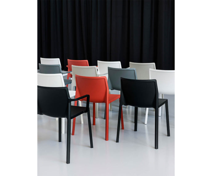 High end LP Stackable Dining Armchair by Kristalia Casa Design