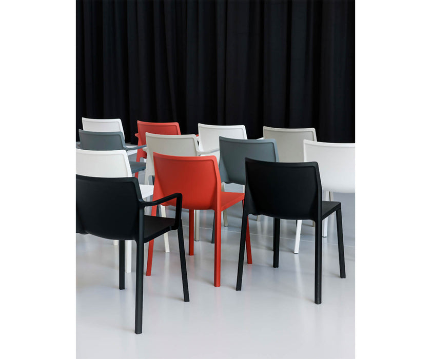 High end LP Stackable Dining Armchair by Kristalia Casa Design
