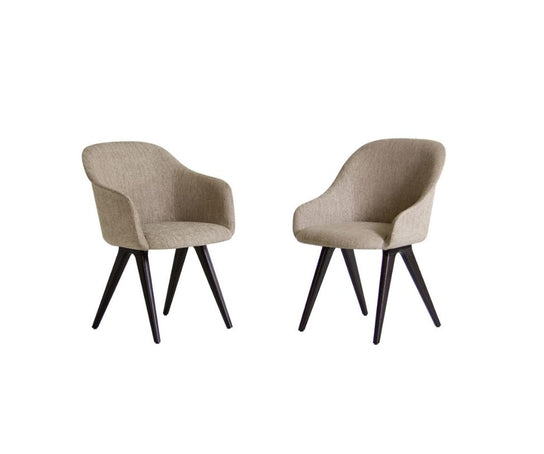 Lyz Fully Padded Seat With 4 Wooden Legs Potocco