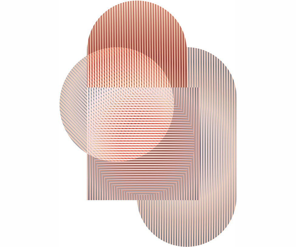 Trichroic Dalston – Shapes Rug Moooi