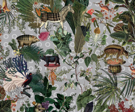 Menagerie of Extinct Animals Cloud Rectangle Rug Moooi