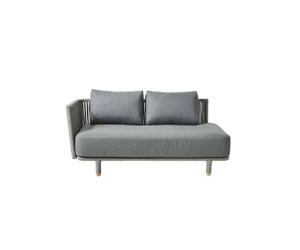High end Moments 2-Seater Sofa Right Module by Cane Line Casa Design