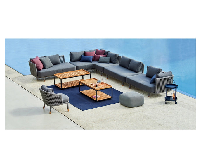 High end Moments 2-Seater Sofa Right Module by Cane Line Casa Design