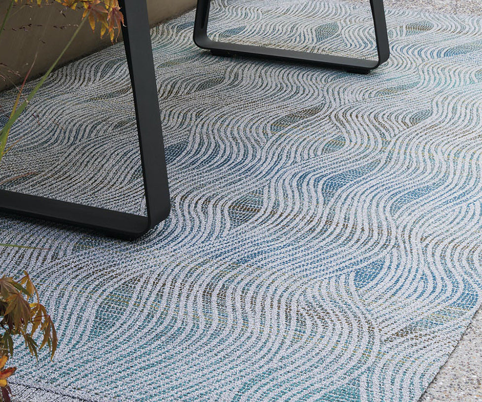 Limited Edition Alfresco Wave Rug Turquoise
