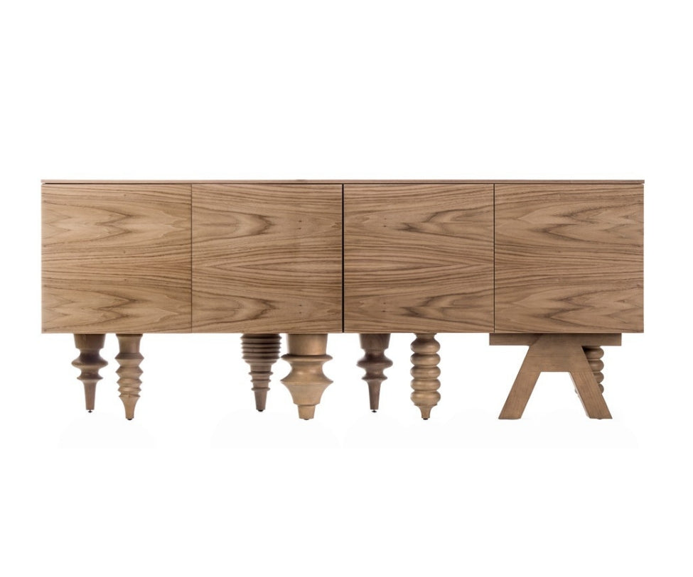 High end Walnut Multileg Cabinet by BD Barcelona Casa Design