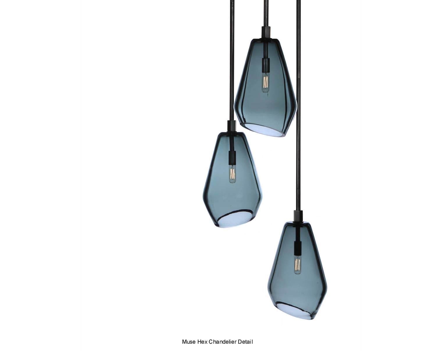 High end Muse Hex Chandelier by Zia Priven Casa Design