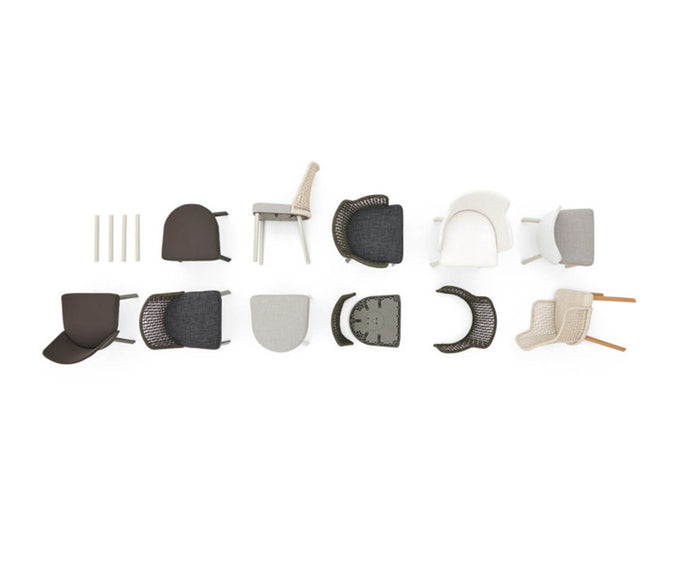 High end Emma Dining Chair by Varaschin Casa Design