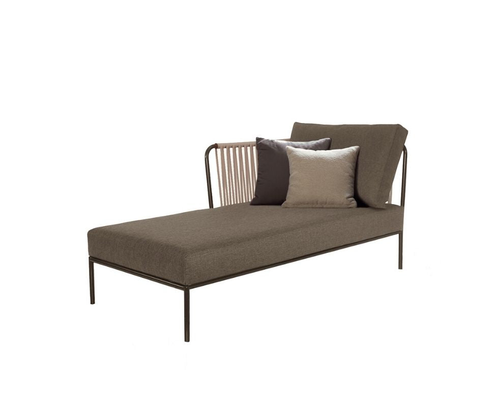Nido Outdoor Hand-Woven Left Chaise Longue
