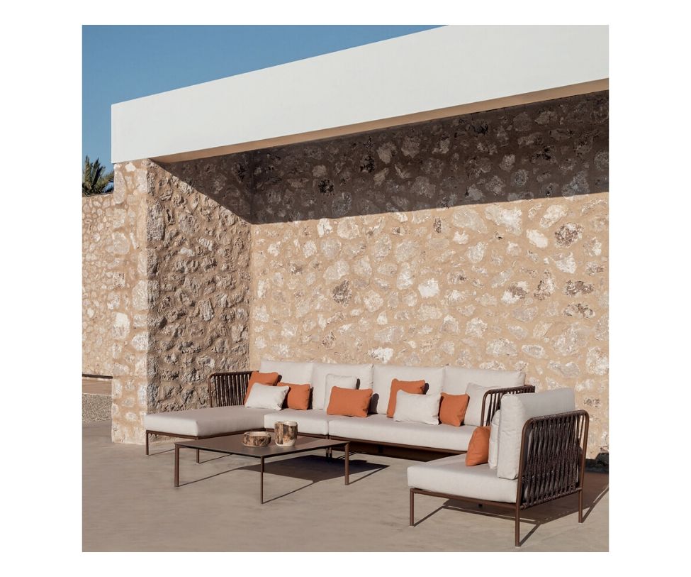 High end Nido Outdoor Hand-Woven Left Chaise Longue by Expormim Casa Design
