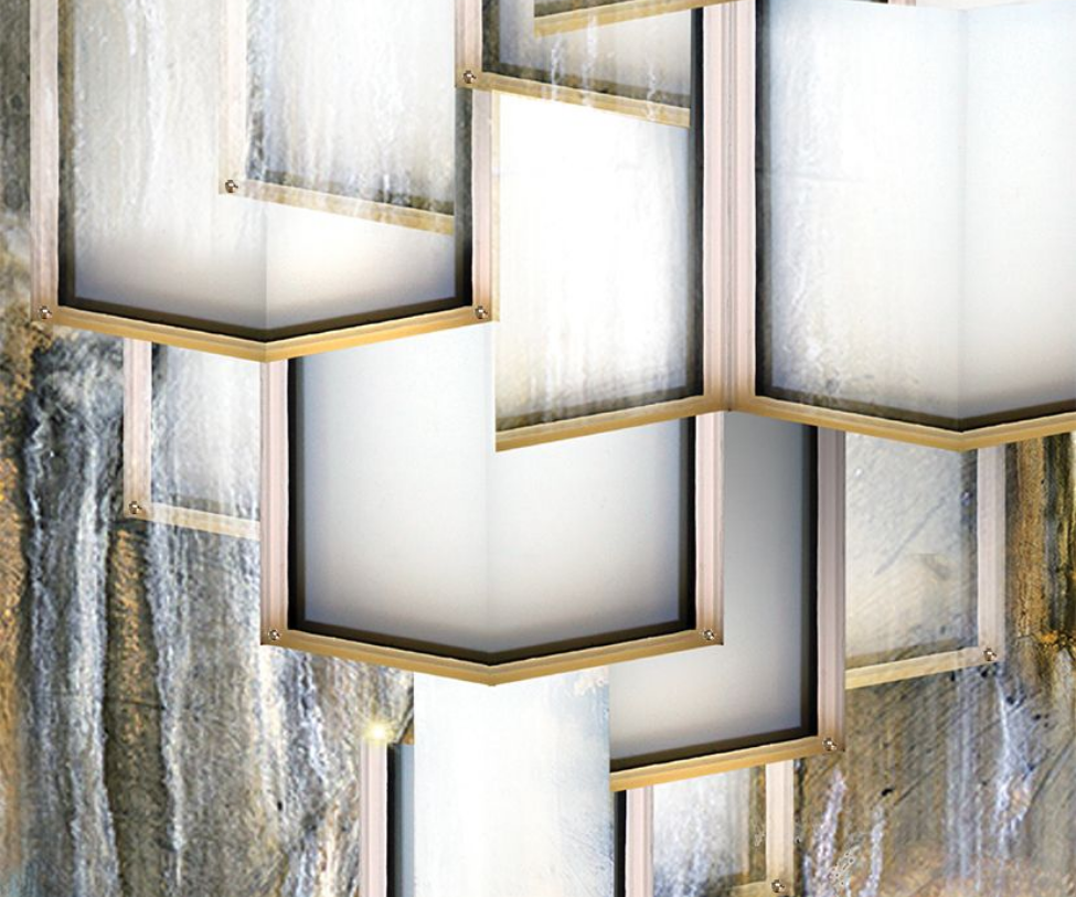 Nordic Waterfall LED Wallpaper Meystyle