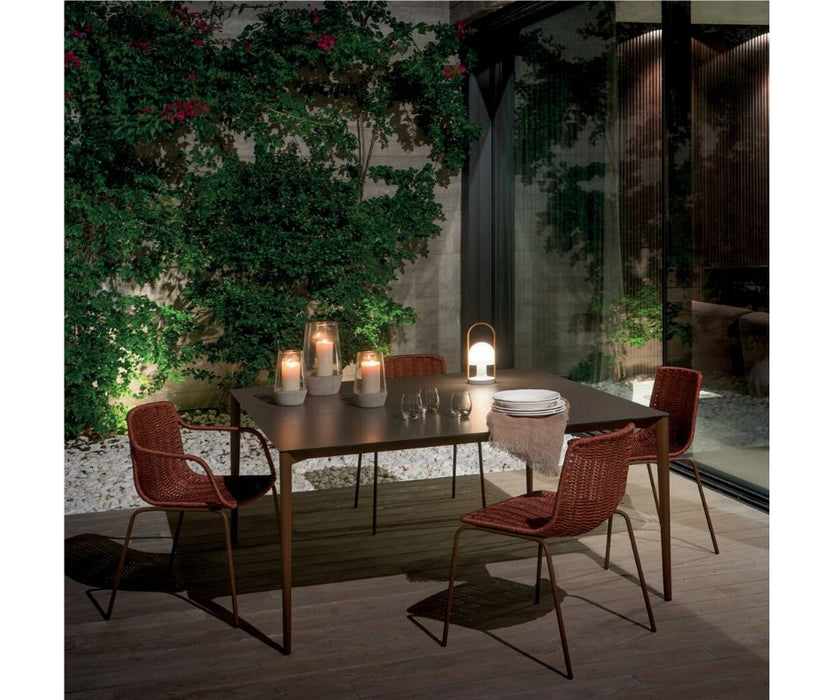 High end Nude Outdoor Square Dining Table by Expormim Casa Design