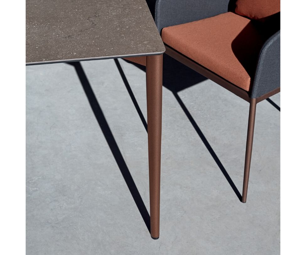 High end Nude Outdoor Square Dining Table by Expormim Casa Design