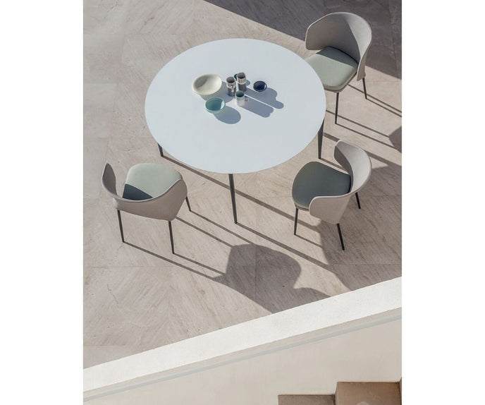 High end Nude Outdoor Round Dining Table by Expormim Casa Design