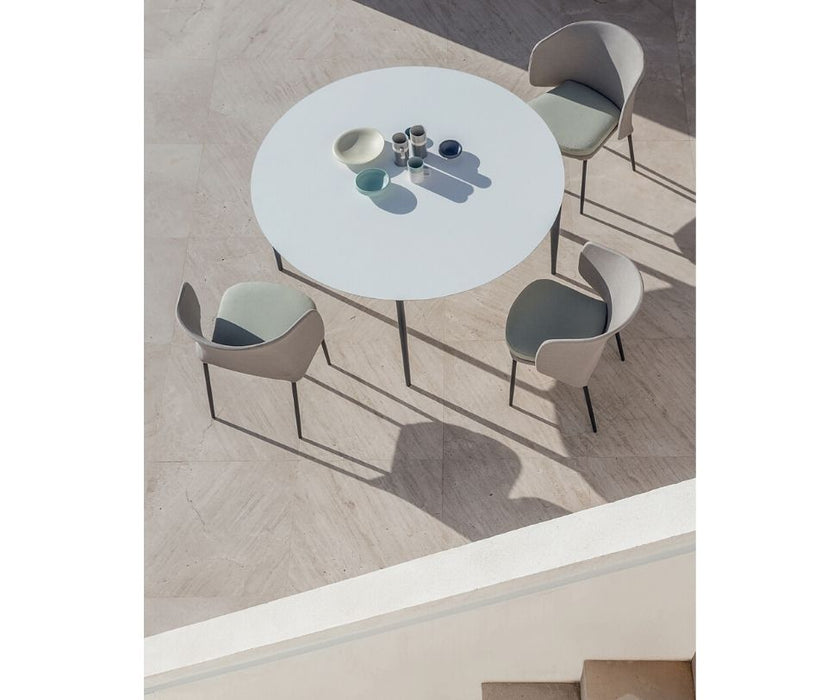 High end Nude Outdoor Round Dining Table by Expormim Casa Design