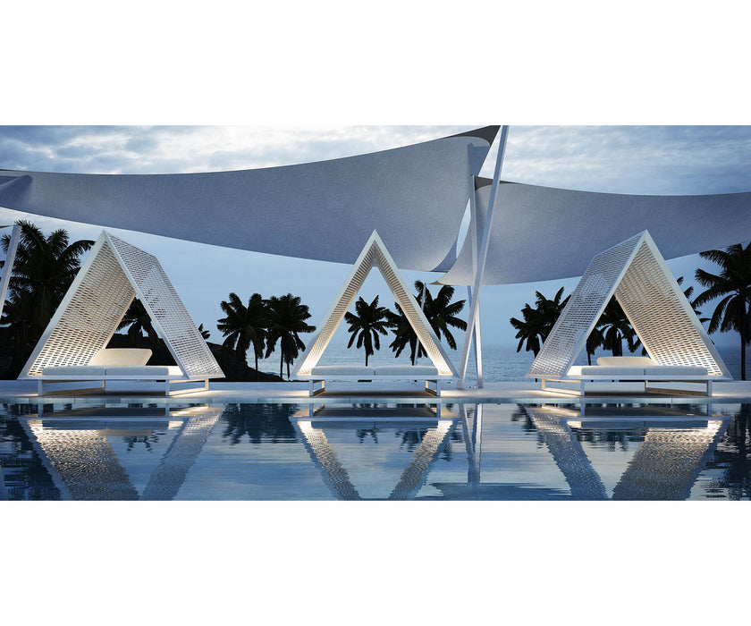 Vineyard Daybed Woven Rope Roof | Vondom